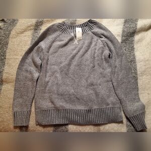 Old Navy Kids Blue Marled Knit Sweater - Size S (6-7) - NWT